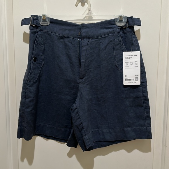Brand new Athleta voyager linen short. NAVY 2 Never worn wonderful linen! - Picture 4 of 8